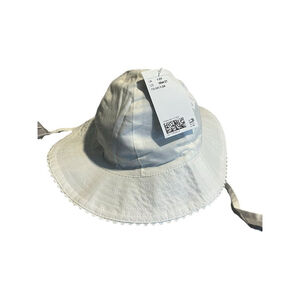 H&M Baby Sun Hat White Girls Size 18M/2T New With Tags Tasseled